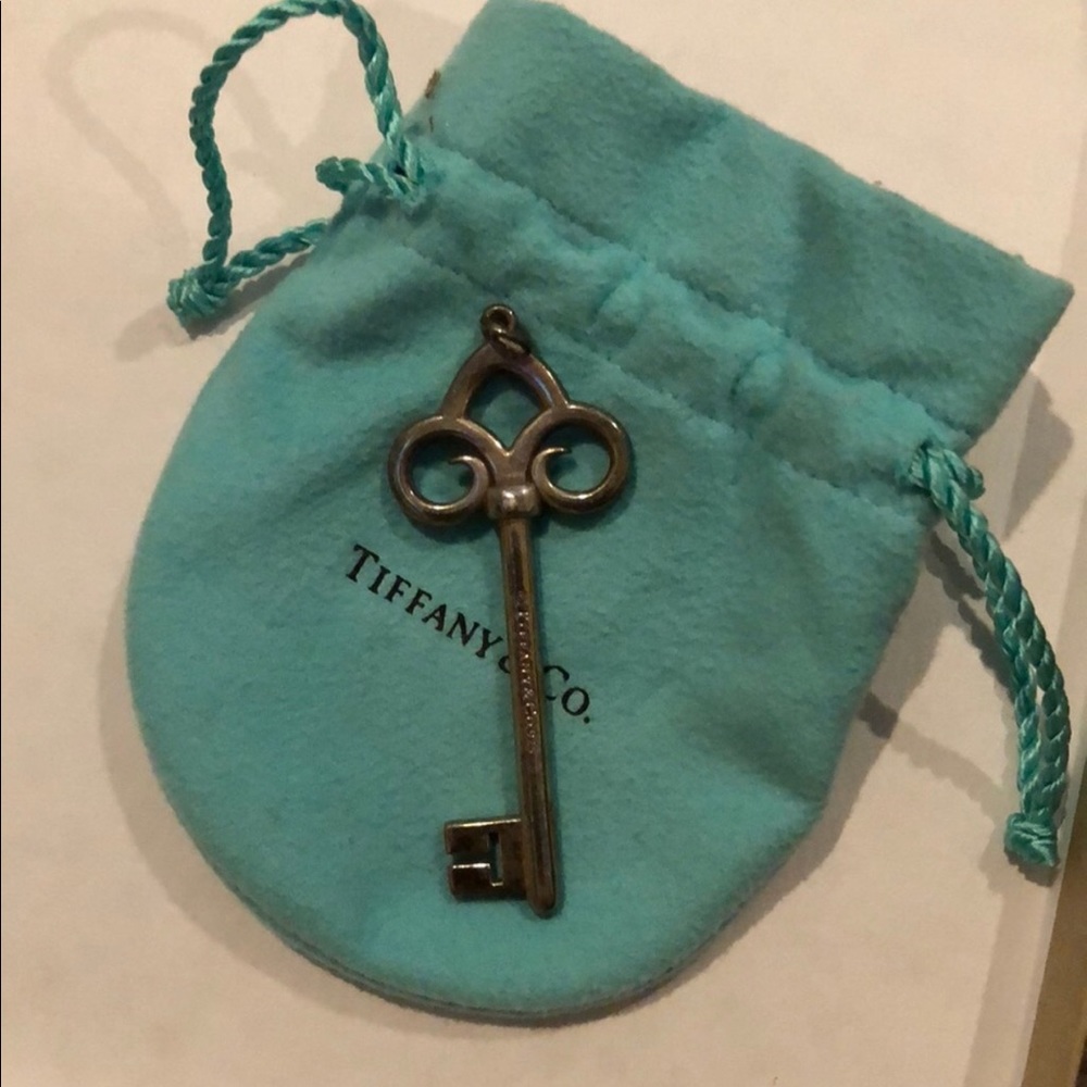 Tiffany Co. Fleur De Lis Key Pendant Discontinued